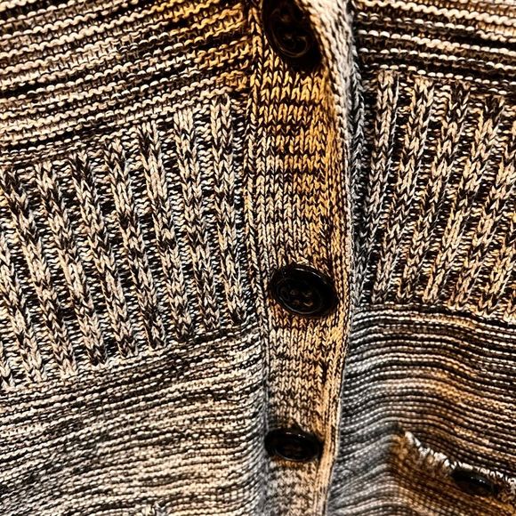 Apt 9 Knit Black & White Button Up Sweater Women’s Size Large #E16 - Picture 8 of 12